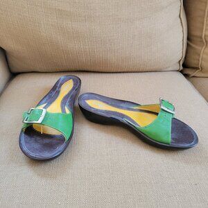Clarks Indigo Sandals Green. Size 8. Size 39